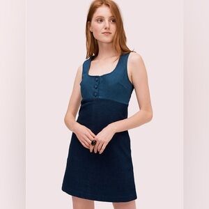 Kate Spade denim pinafore dress (indigo)
